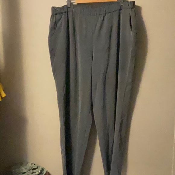 JM Collection Black Wide Leg Pants - Picture 1 of 4